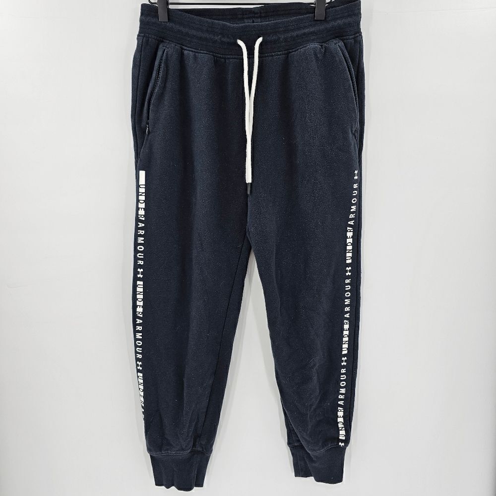 Under armour black sweats pants loose medium